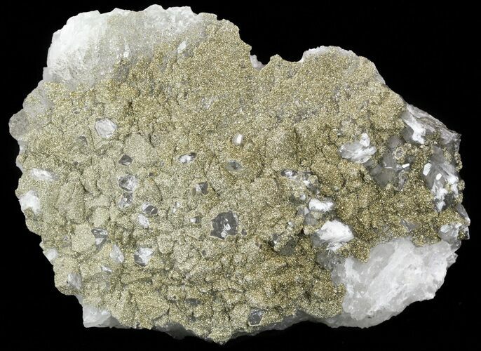 Drusy Pyrite Covered Quartz - Morocco #57298